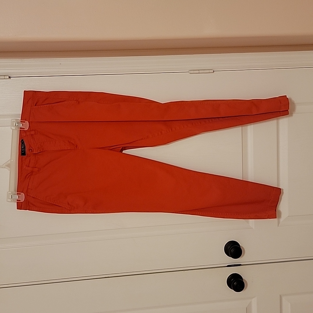 Lauren chinos, coral color, sz 12
